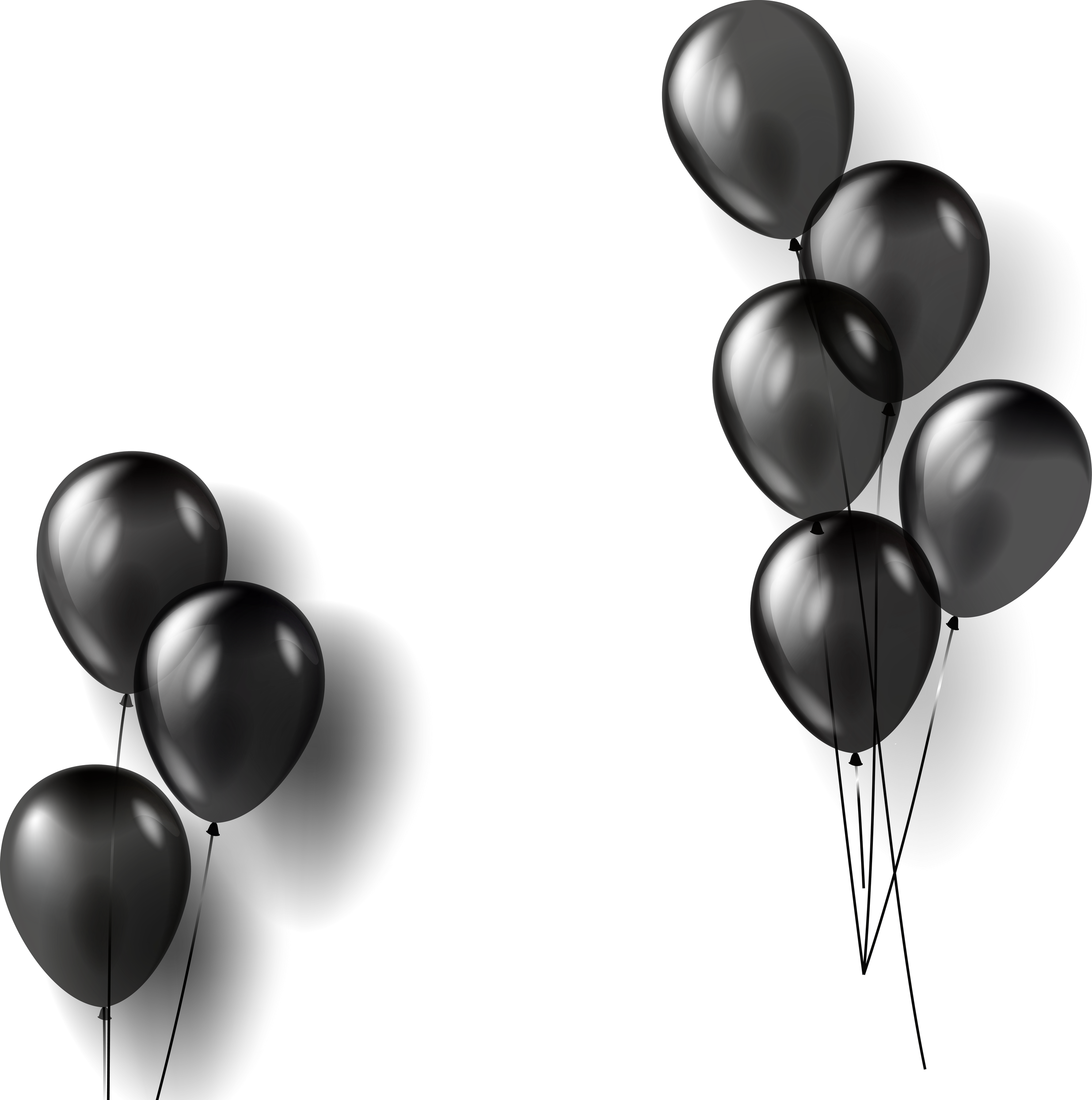 Black glossy balloon.